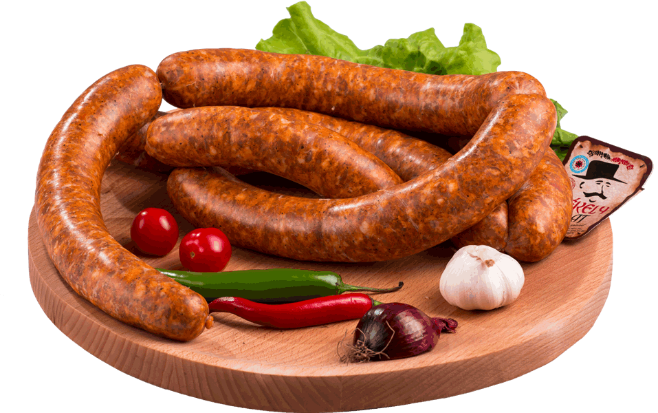 Fresh Csabai sausages