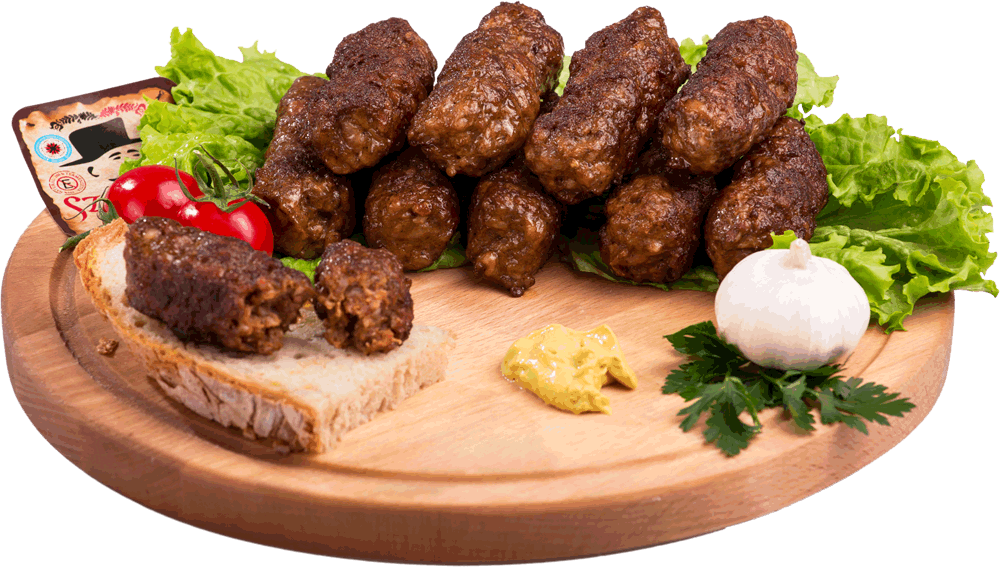 Grilled minced meat rolls